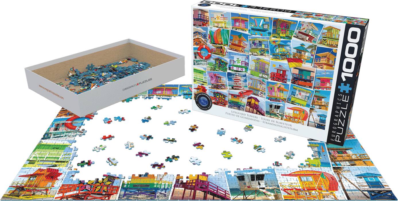 Puzzle: The Globetrotter Collection - Lifeguard Posts - for just $19.99! 