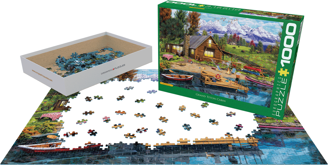 Puzzle: Artist Series - Grand Teton Cabin - for just $19.99! 