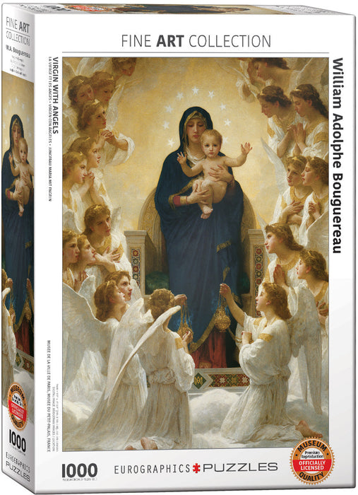 Puzzle: Fine Art Masterpieces - Virgin with Angels by William Adolphe Bouguereau - for just $19.99! 