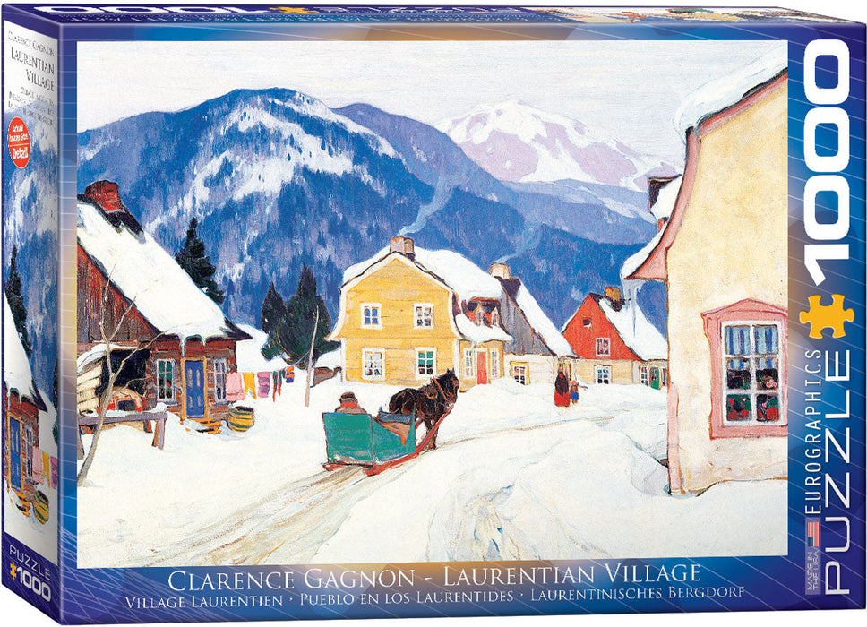 Puzzle: Fine Art Masterpieces - Laurentian Village by Clarence Gagnon - for just $19.99! 