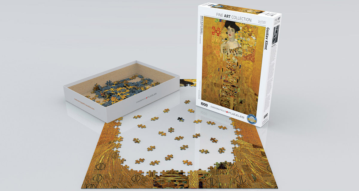 Puzzle: Fine Art Masterpieces - Adele Bloch-Bauer I by Gustav Klimt - for just $19.99! 