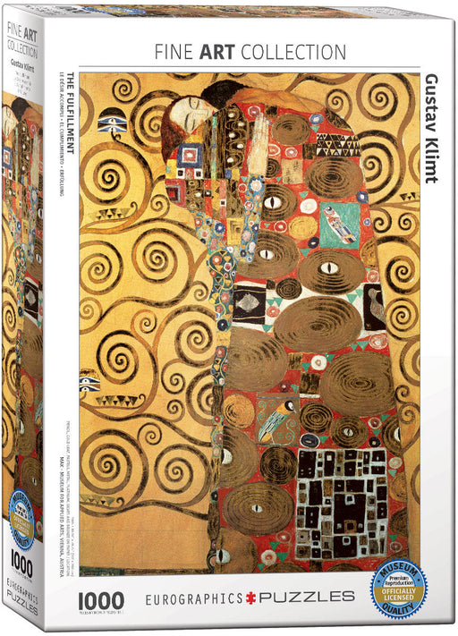 Puzzle: Fine Art Masterpieces - The Fulfillment (Detail) by Gustav Klimt - for just $19.99! 