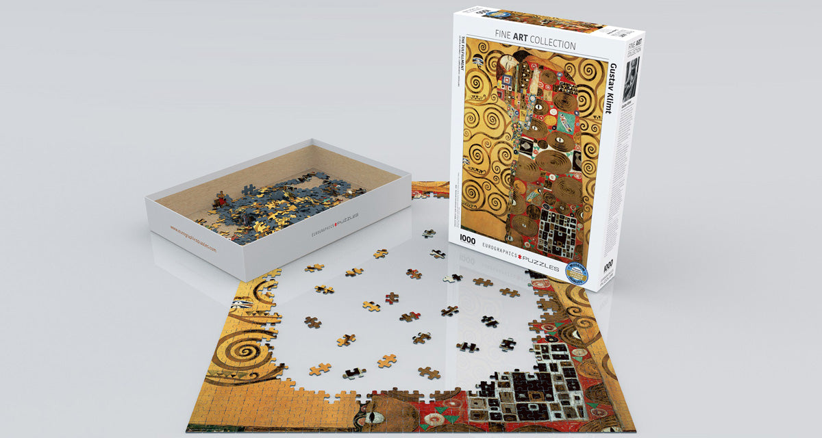 Puzzle: Fine Art Masterpieces - The Fulfillment (Detail) by Gustav Klimt - for just $19.99! 