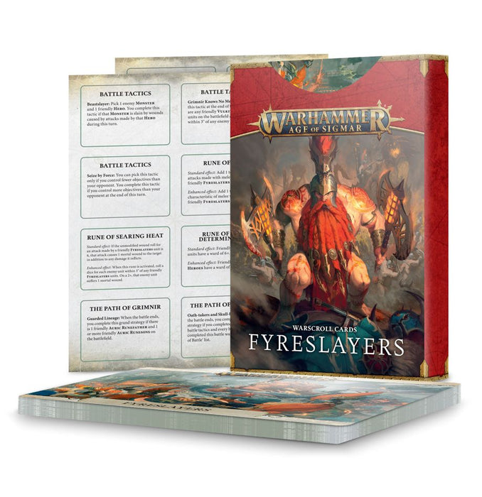 Warhammer: Fyreslayers - Warscroll Cards - for just $33! 