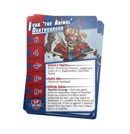 Blood Bowl Team Card Pack - Vampire Team - for just $28.50! 