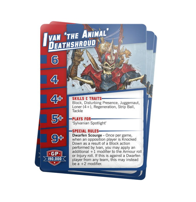 Blood Bowl Team Card Pack - Vampire Team - for just $28.50! 
