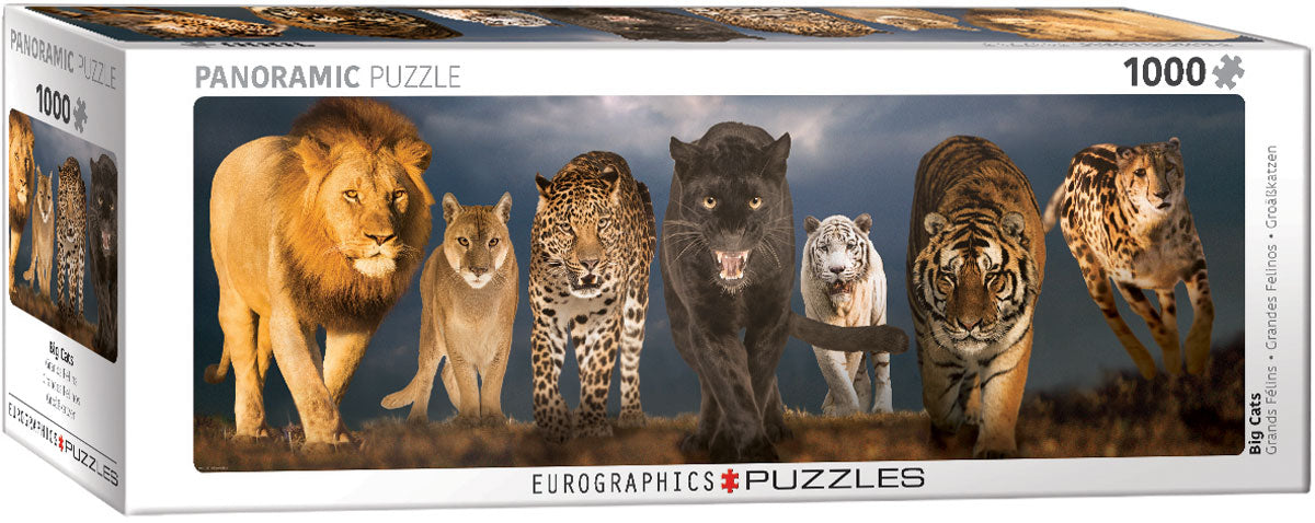 Puzzle: Panoramic Puzzles - Big Cats - for just $19.99! 