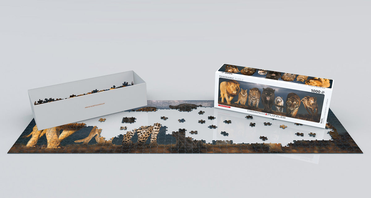 Puzzle: Panoramic Puzzles - Big Cats - for just $19.99! 