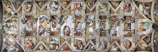 Puzzle: Panoramic Puzzles - The Sistine Chapel Ceiling by Michelangelo - for just $19.99! 