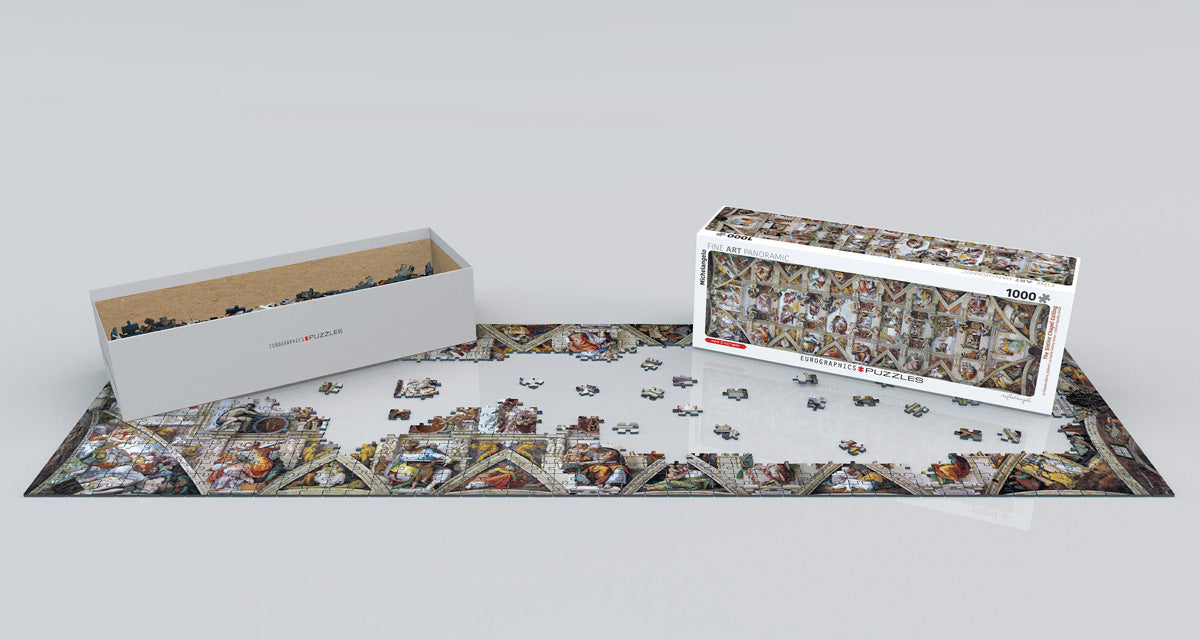 Puzzle: Panoramic Puzzles - The Sistine Chapel Ceiling by Michelangelo - for just $19.99! 