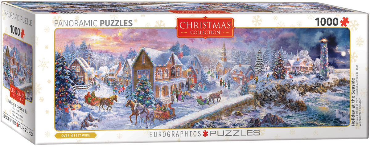 Puzzle: Panoramic Puzzles - Holiday at the Seaside - for just $19.99! 