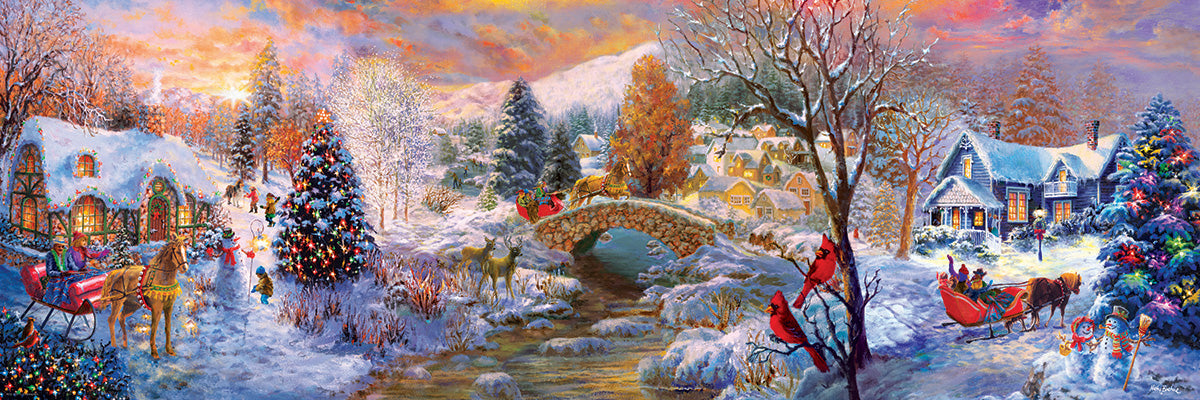 Puzzle: Panoramic Puzzles - To Grandma’s House We Go - for just $19.99! 