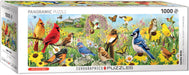 Puzzle: Panoramic Puzzles - Garden Birds Panoramic by Greg Giordano - for just $19.99! 