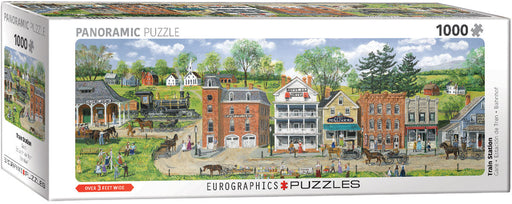Puzzle: Panoramic Puzzles - Train Station by Bob Fair - for just $19.99! 