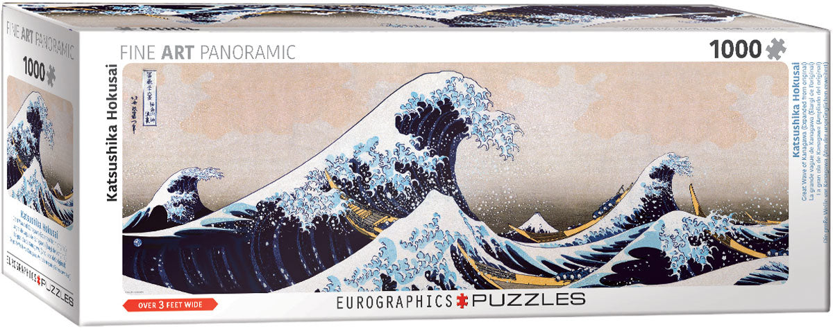 Puzzle: Panoramic Puzzles - Great Wave of Kanagawa - for just $19.99! 