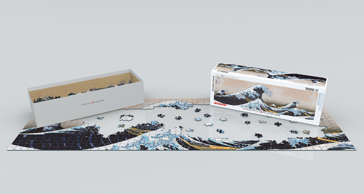 Puzzle: Panoramic Puzzles - Great Wave of Kanagawa - for just $19.99! 