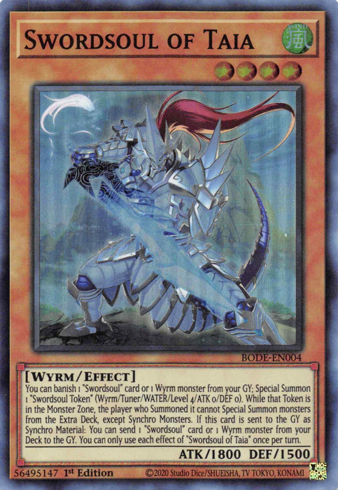 Swordsoul of Taia [BODE-EN004] Super Rare - for just $0.15! 