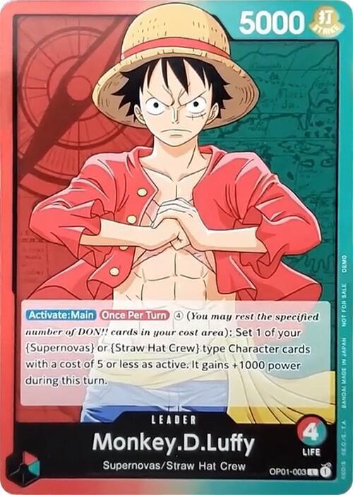 Monkey.D.Luffy [One Piece Demo Deck Cards] - for just $4.20! 