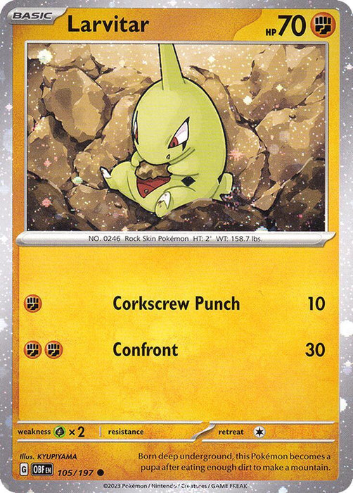 Larvitar (105/197) (Cosmos Holo) [Miscellaneous Cards] - for just $0.25! 