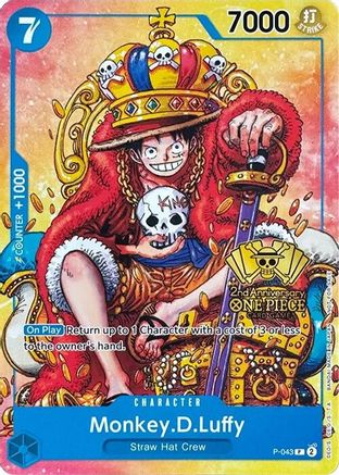 Monkey.D.Luffy (2nd Anniversary Stamped Promo) (P-043) - One Piece Promotion Cards - for just $15.20! 