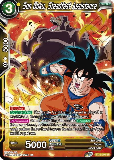 Son Goku, Steadfast Assistance (BT15-096) [Saiyan Showdown] - for just $0.25! 