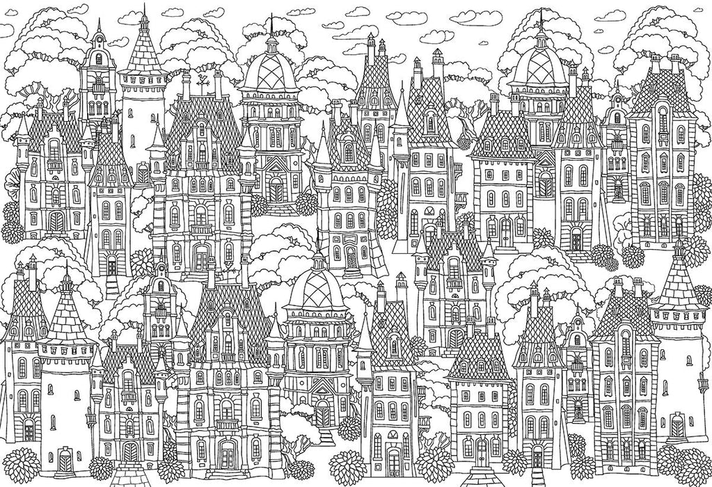 Puzzle: Color-Me Collection - Town Houses - for just $16.99! 