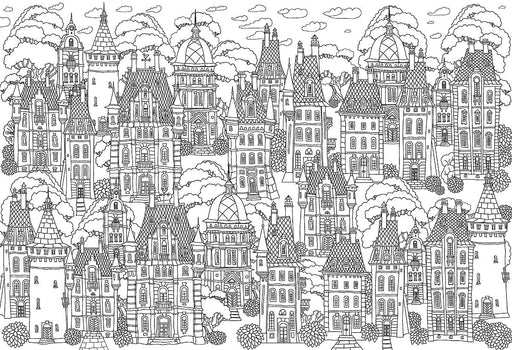 Puzzle: Color-Me Collection - Town Houses - for just $16.99! 