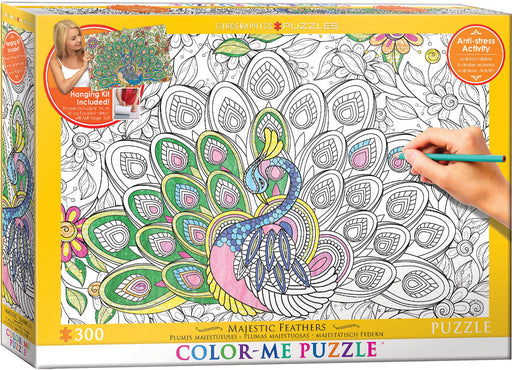 Puzzle: Color-Me Collection - Majestic Feathers - for just $16.99! 