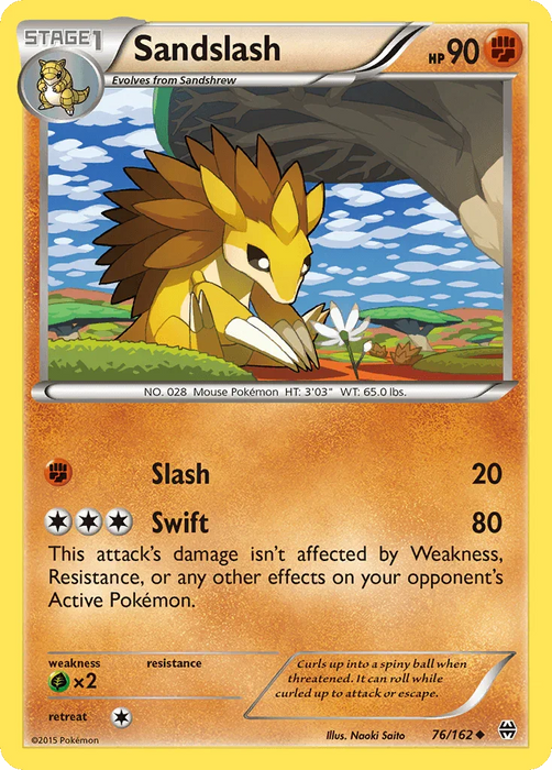 Sandslash (76/162) [XY: BREAKthrough] - for just $0.20! 