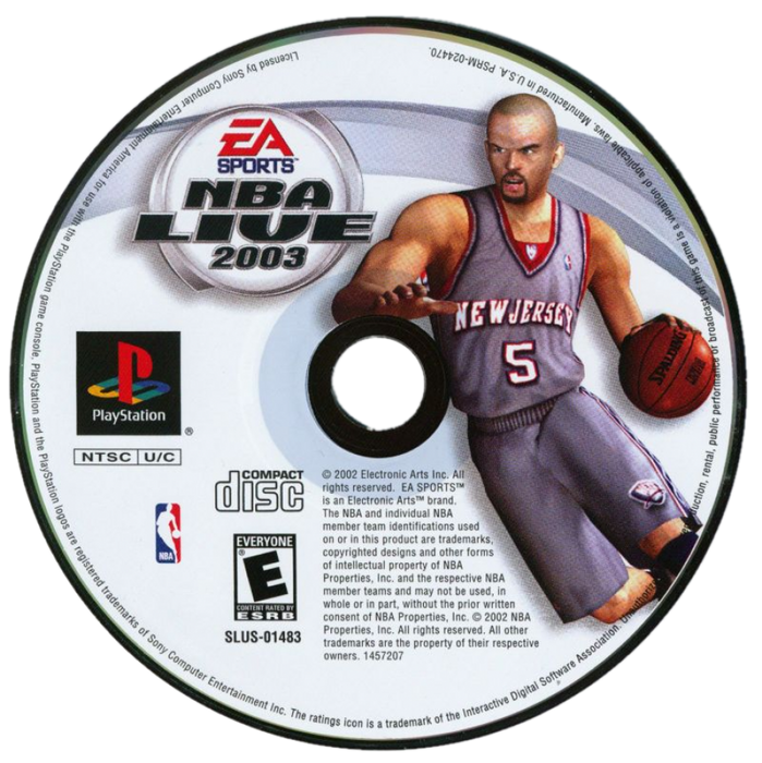 NBA Live 2003 – PlayStation 2 (PS2) - for just $0! 