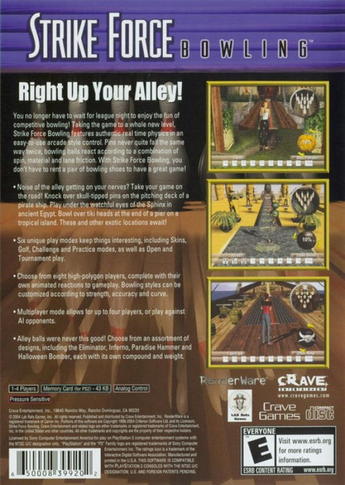 Strike Force Bowling – PlayStation 2 (PS2) - for just $3.99! 