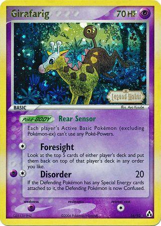 Girafarig (16/92) (Stamped) [EX: Legend Maker] - for just $9.05! 
