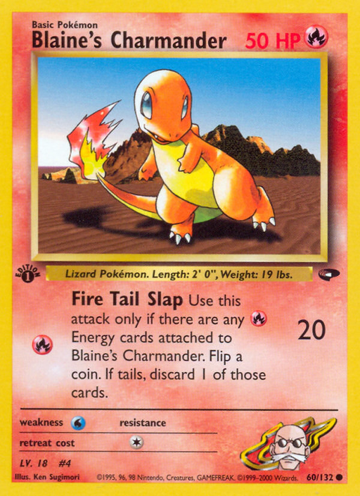 Blaine's Charmander (60/132) [Gym Challenge 1st Edition] - Just $2.90! Shop now at Retro Gaming of Denver