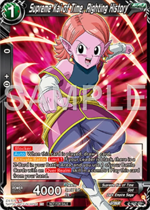 Supreme Kai of Time, Righting History (P-652) [Tournament Promotion Cards] - for just $0.25! 
