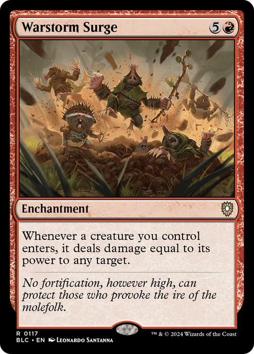 Warstorm Surge (BLC-117) - Bloomburrow Commander - for just $0.17! 