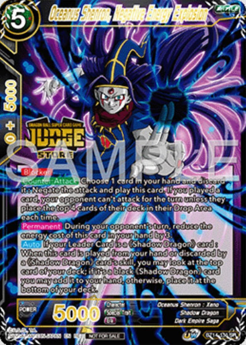 Oceanus Shenron, Negative Energy Explosion (Judge Pack Vol.16) (Store) (BT14-135) [Tournament Promotion Cards] - for just $1.70! 