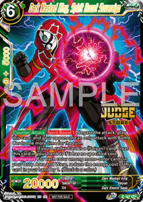 Dark Masked King, Spirit Boost Sovereign (Judge Pack Vol.16) (Store) (P-321) [Tournament Promotion Cards] - for just $1! 