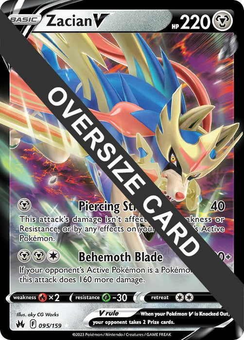 Zacian V (095/159) (Jumbo Card) [Sword & Shield: Crown Zenith] - for just $0.50! 