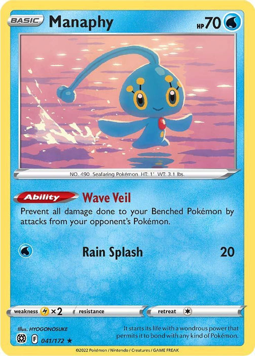 Manaphy (041/172) [Sword & Shield: Brilliant Stars] - for just $0.15! 
