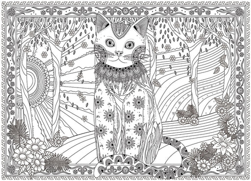 Puzzle: Color-Me Collection - Magical Cat - for just $17.99! 