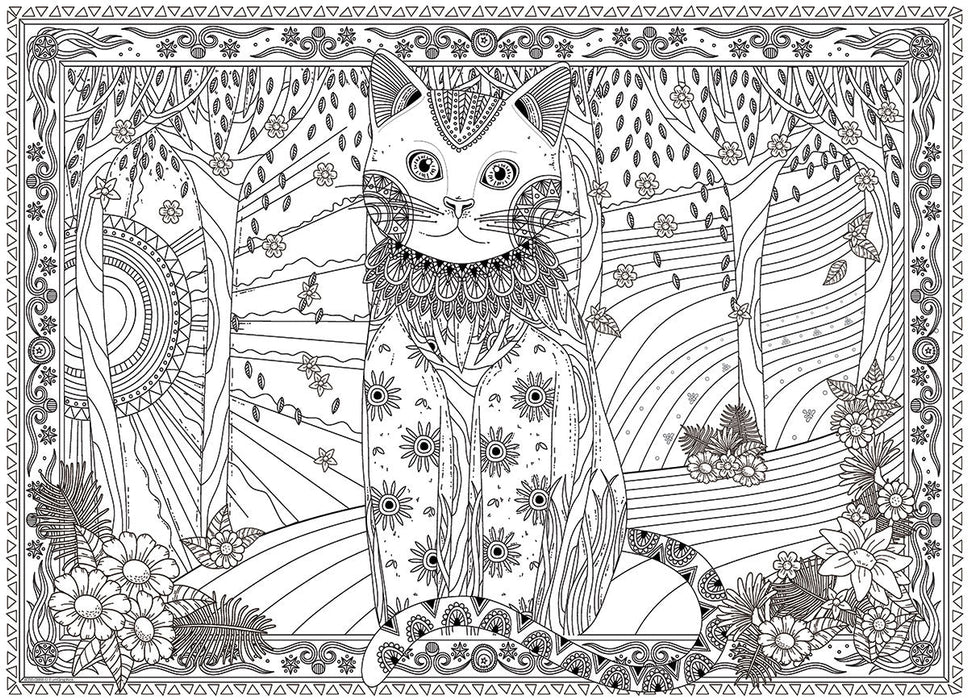 Puzzle: Color-Me Collection - Magical Cat - for just $17.99! 