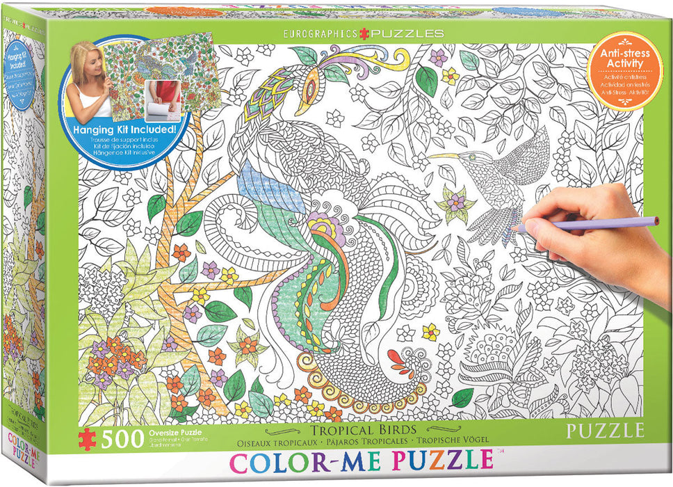 Puzzle: Color-Me Collection - Tropical Birds - for just $17.99! 