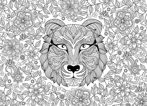Puzzle: Color-Me Collection - Tiger - for just $17.99! 