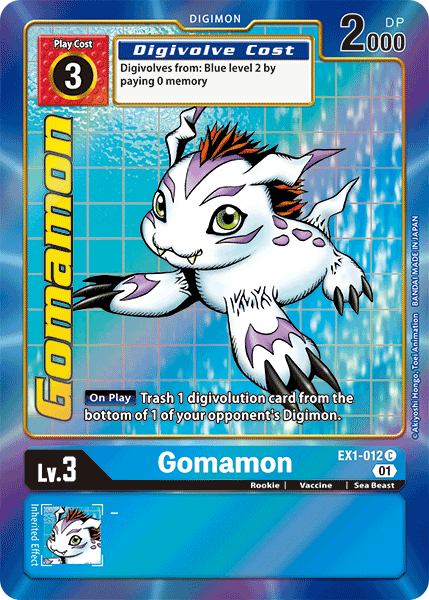 Gomamon [EX1-012] (Alternate Art) [Classic Collection] - Just $0.60! Shop now at Retro Gaming of Denver