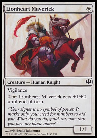 Lionheart Maverick (Duel Decks: Knights vs Dragons) Near Mint - for just $0.15! 