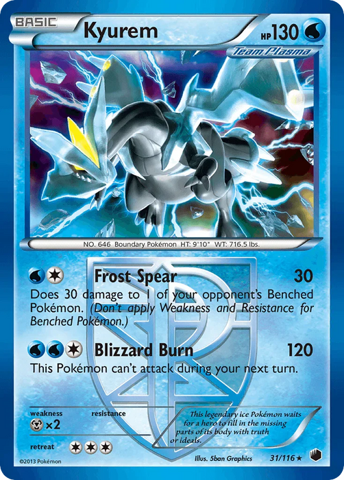 Kyurem (31/116) [Black & White: Plasma Freeze] - for just $2.80! 