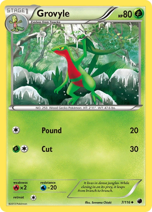 Grovyle (7/116) [Black & White: Plasma Freeze] - for just $0.25! 