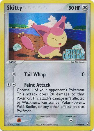 Skitty (41/100) (Stamped) [EX: Crystal Guardians] - for just $7.45! 