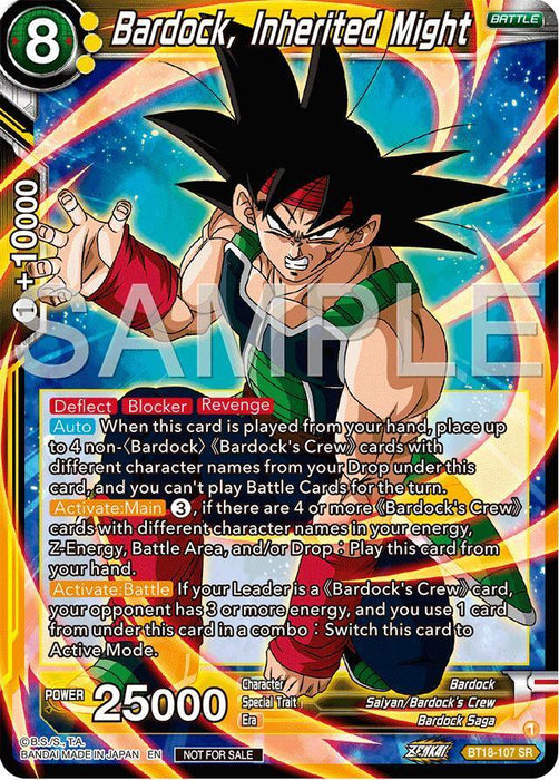 Bardock, Inherited Might (Championship 2024 Finals Pack) (BT18-107) [Tournament Promotion Cards] - for just $0.80! 