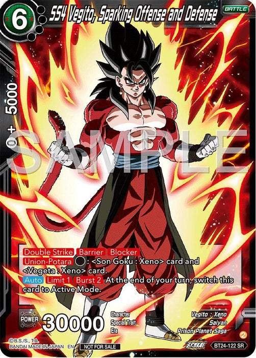 SS4 Vegito, Sparking Offense and Defense (Championship 2024 Finals Pack) (BT24-122) [Tournament Promotion Cards] - for just $3.45! 
